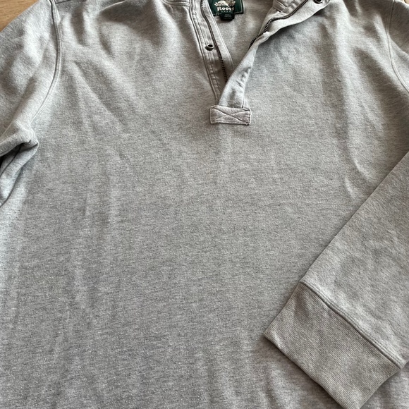 ROOTS 1/4 Zip Pullover Light Grey GUC - Picture 5 of 8